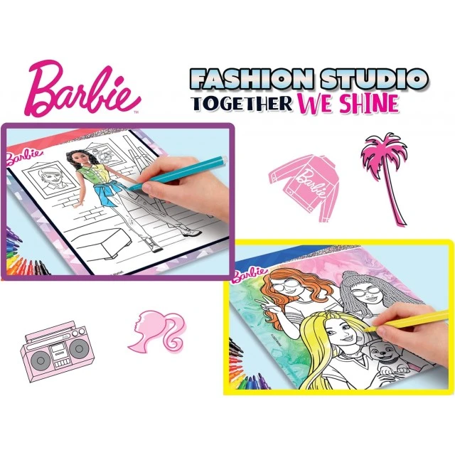 Creative set, Lisciani, Barbie, Fashion studio folder, Together we shine