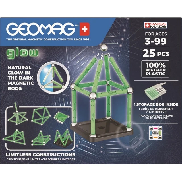 Magnetic constructor Glow 328, 25 parts