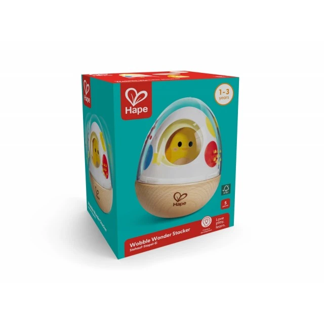 Клатеща се дървена играчка - Пиле