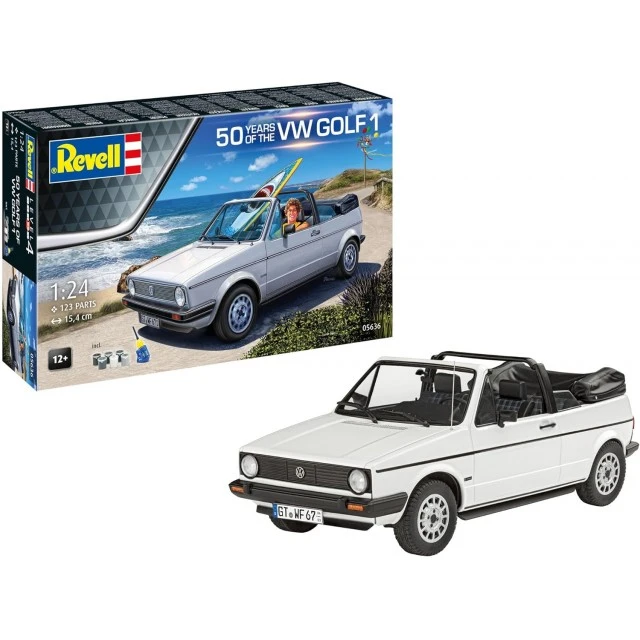 Assembled model, Revell, Gift set 50 years VW Golf 1
