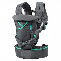 Ergonomic baby carrier with pockets, Infantino, 4 in 1, Dark gray, from 3.6 to 18 kg.