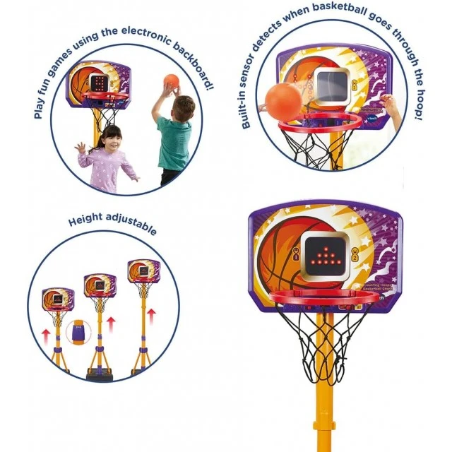 Interactive toy, Vtech, Basketball hoop with stand and counter