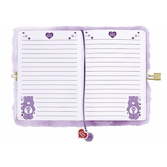 Fluffy Diary, Totum, Care Bears, with Padlock, Blue