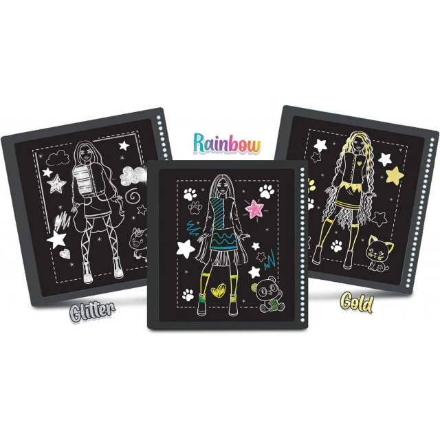 Creative Kit, Lisciani, Barbie, Scratch Reveal, Scratch Book Barbie cutie