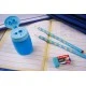 Set of ergonomic pencils, Stabilo, EASYgraph S, Right hand, 2 pieces with sharpener and eraser, Blue