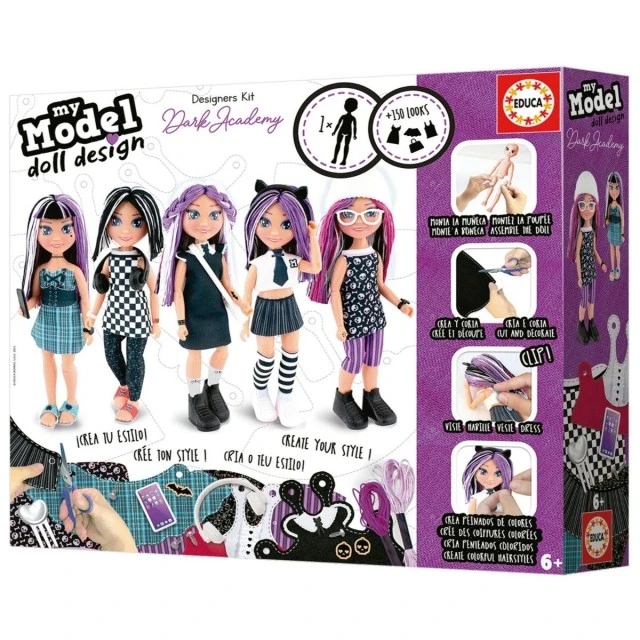 Educational game My Model, Doll design, Dark academia