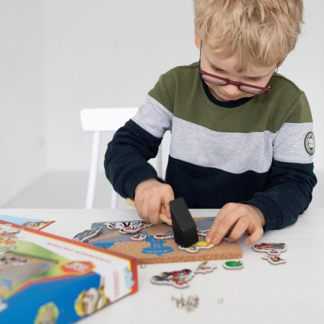Woodworking set Paw Patrol, Decorate with hammer