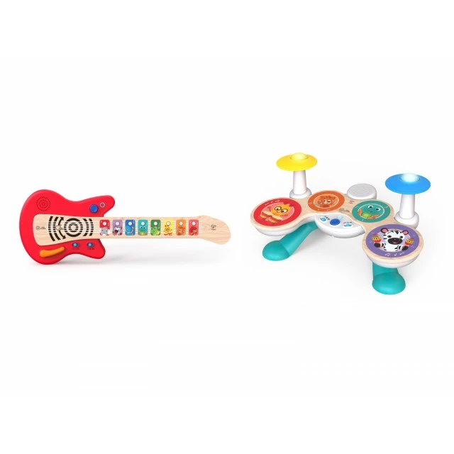 Комплект сензорни инструменти, Hape, Baby Einstein, Китара и барабани