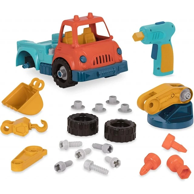 Constructor Detachable truck with crane