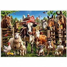 Friends on the farm puzzle, 500 pieces