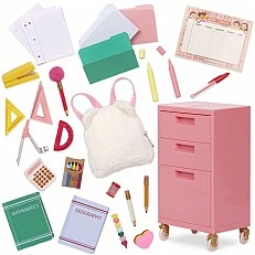 Accessory set, Battat, Our Generation, Back to school
