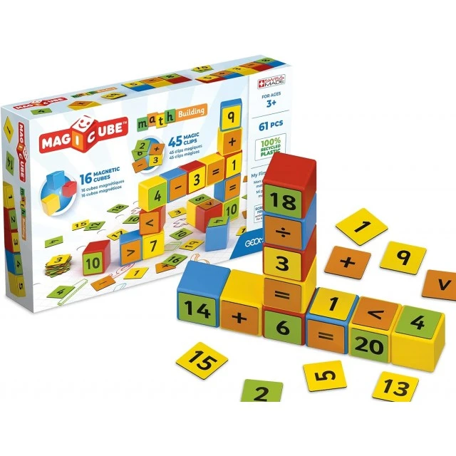 Magnetic construction set Magicube, Math building 257, 61 pieces