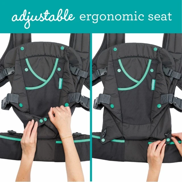 Ergonomic baby carrier with pockets, Infantino, 4 in 1, Dark gray, from 3.6 to 18 kg.