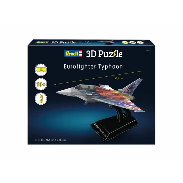 Puzzle, Revell, Eurofighter Typhoon 3D, 75 pieces