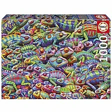 Puzzle, Educa, Chameleon Chaos, 1000 pieces