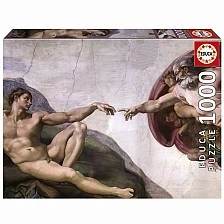 Пъзел, Educa, Сътворението на Адам, Микеланджело, 1000 части