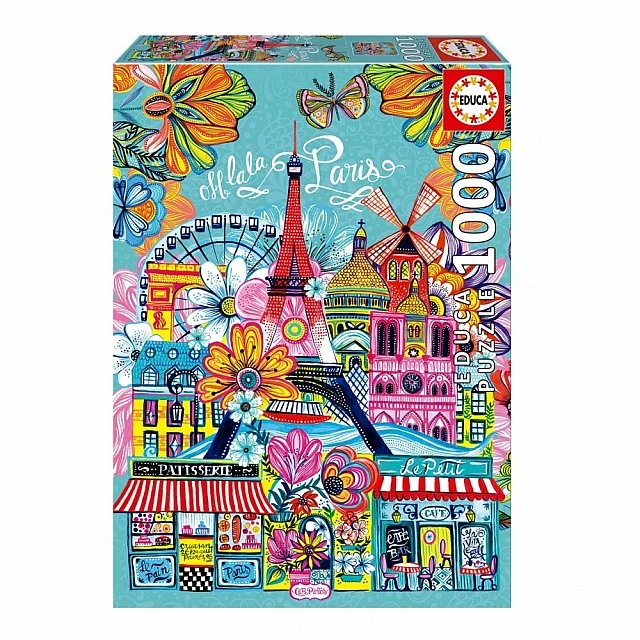 Puzzle, Educa, Paris, Car Pintos, 1000 pieces