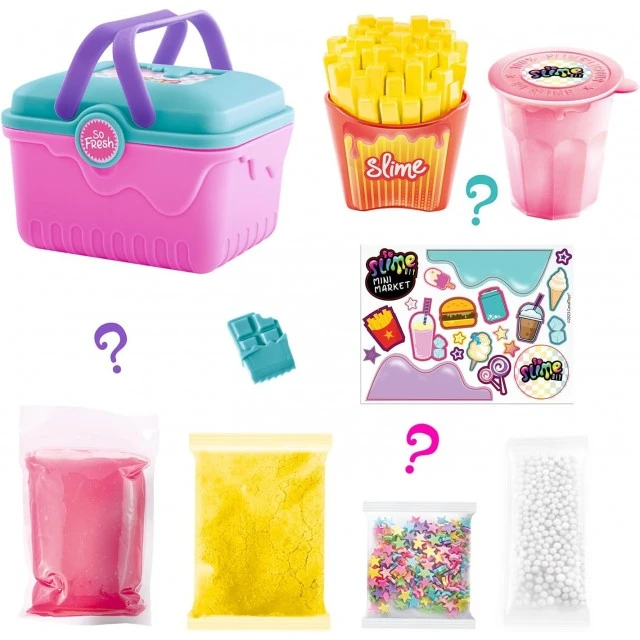 Творчески комплект, Canal toys, Мини кошничка с цветен слайм, Различни видове