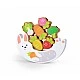 Интерактивна дървена играчка, Hape, Зайче, Баланс и нанизване