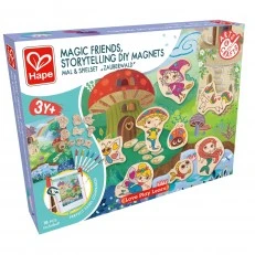 Creative set, Hape, DIY magnets, Magic friends, 18 pieces