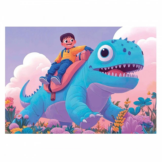 Progressive puzzle, Educa, Dino Friends, 20-40-60-80 pieces
