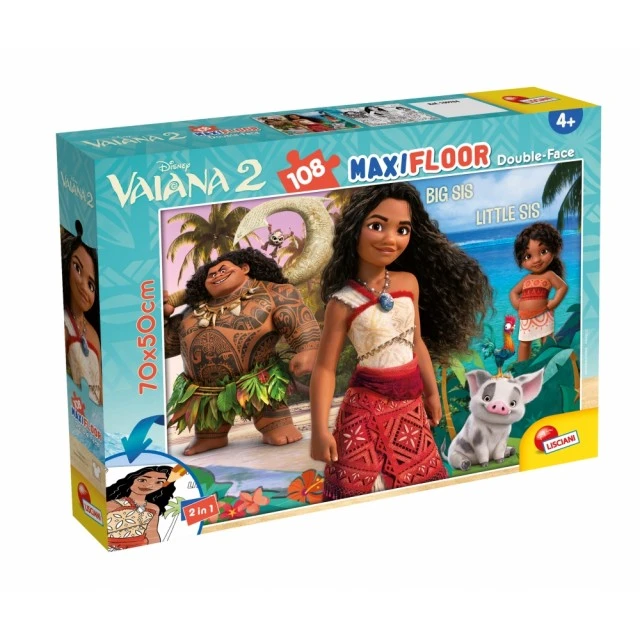 Puzzle, Lisciani, Moana 2, Double-sided puzzle 108 pieces