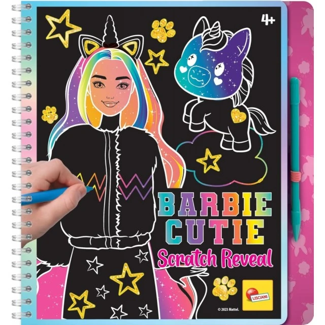 Creative Kit, Lisciani, Barbie, Scratch Reveal, Scratch Book Barbie cutie