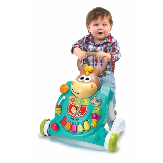 Interactive toy, Infantino, B Kids, 3 in 1 Baby Walker and Horse Table, Blue