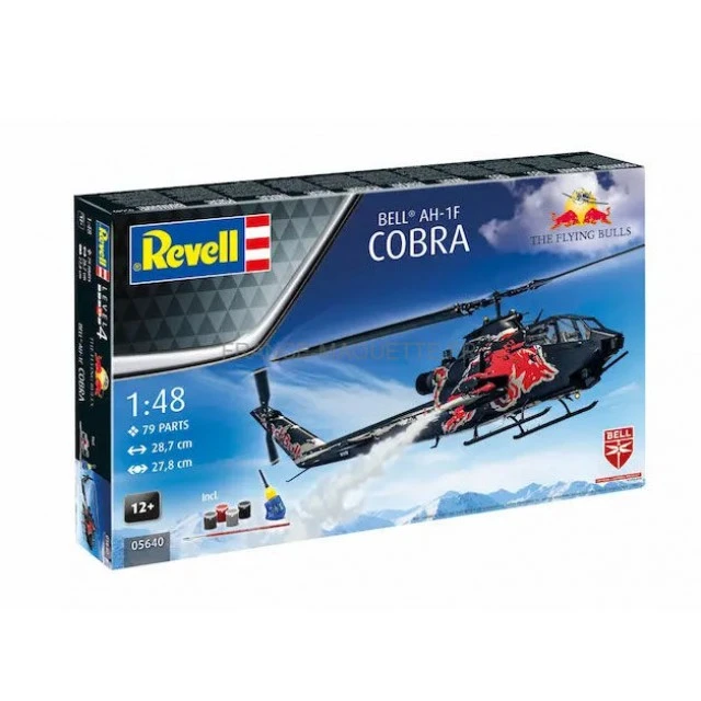 Assembly model, Revell, Gift set, Flying Bulls AH-1F Cobra Helicopter, with accessories