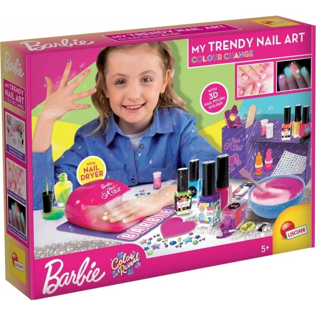Creative kit, Lisciani, Barbie, DIY nail polishes