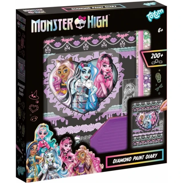 Творчески комплект, Totum, Monster High, Декорирай сам таен дневник с диаманти