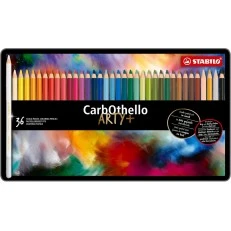 Set of colored pencils, Stabilo, CarbOthello ARTYplus, Metal box, 36 pieces