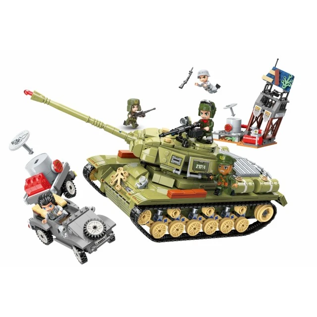 Building set Combat Zone Heavy tank corps, 858 pieces