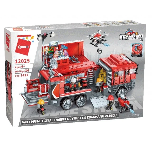 Constructor MineCity, Fire Emergency Command, 1431 parts