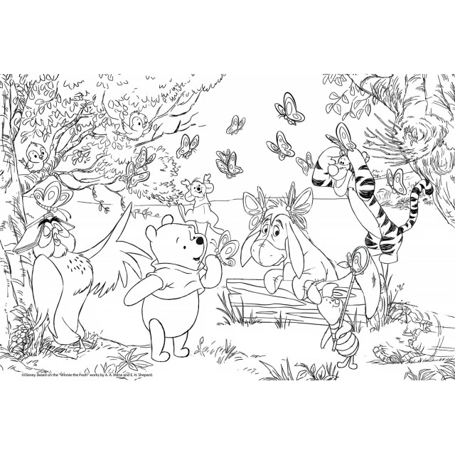 Puzzle, Lisciani, Winnie the Pooh, Double-sided puzzle 24 pieces