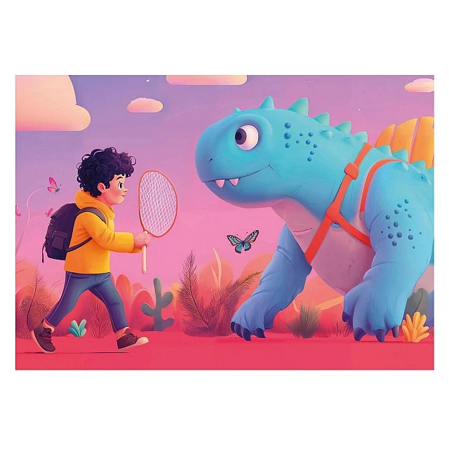 Progressive puzzle, Educa, Dino Friends, 20-40-60-80 pieces