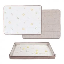 Бебешка двустранна подложка, Taf Toys, Fold ′n Fun, Бял, 150 x 180 см