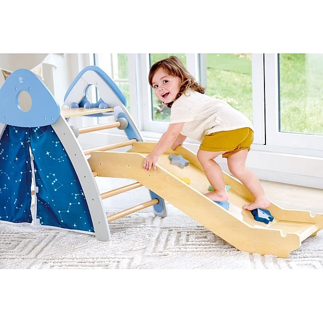 Wooden Set, Hape, 4 in 1 Climbing and Sliding Set, 176.28 x 52.5 x 79.25 cm