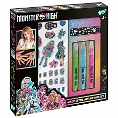 Комплект аксесоари, Totum, Monster High, Декорация за нокти и коса и блестящи татуировки