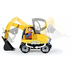 Количка за игра, Lena, Багер, Truckies, 25 см