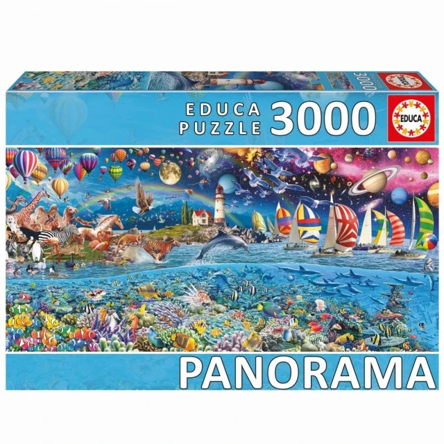 Panoramic puzzle, Educa, Life, 3000 pieces