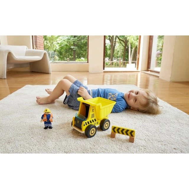 Children’s wooden dump truck, Hape