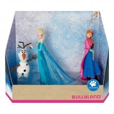 Set of collectible figures, Walt Disney, Bullyland, Disney 100 Platinum Frozen, 3pcs.