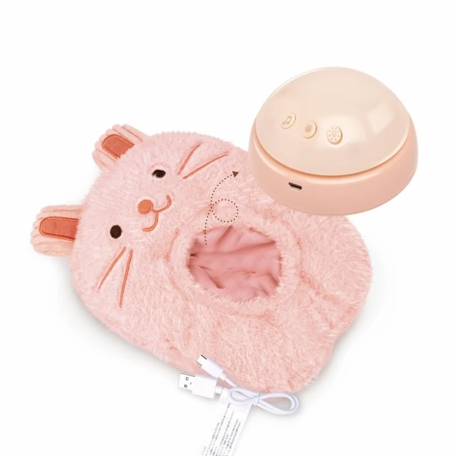 Interactive toy, Hape, Musical plush sleep lamp, Bunny, 23 x 15.5 x 9 cm