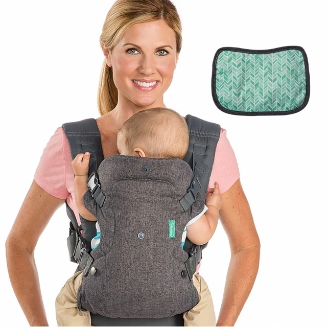 Ergonomic baby carrier, Infantino, Flip 4 in 1, Gray, from 3.6 to 14.5 kg.