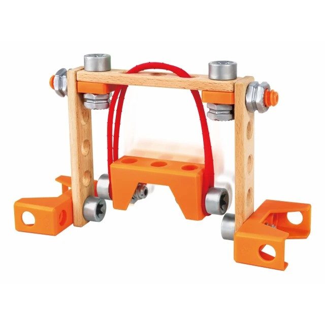 Wooden set, Hape, Little Inventor, Build Your Own Carnival, 73 pieces