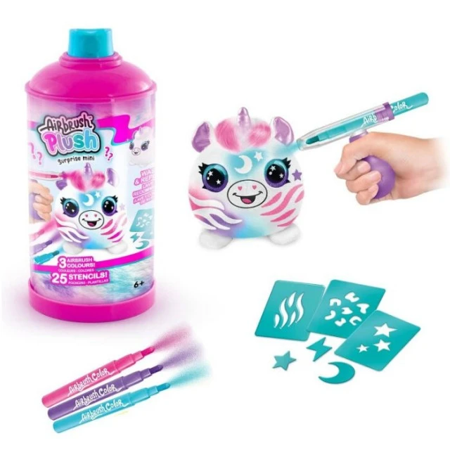 Творчески комплект, Canal Toys, Мини плюшена играчка за оцветяване, 10 см