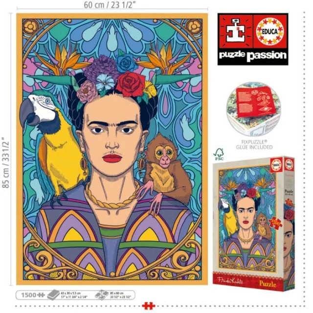 Frida Kahlo puzzle, 1500 pieces