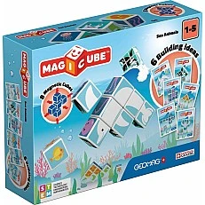 Магнитен конструктор Magicube, Морски животни и карти 146, 11 части