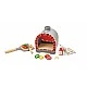 Interactive wooden set, Hape, Pizza oven with accessories, 23 pieces